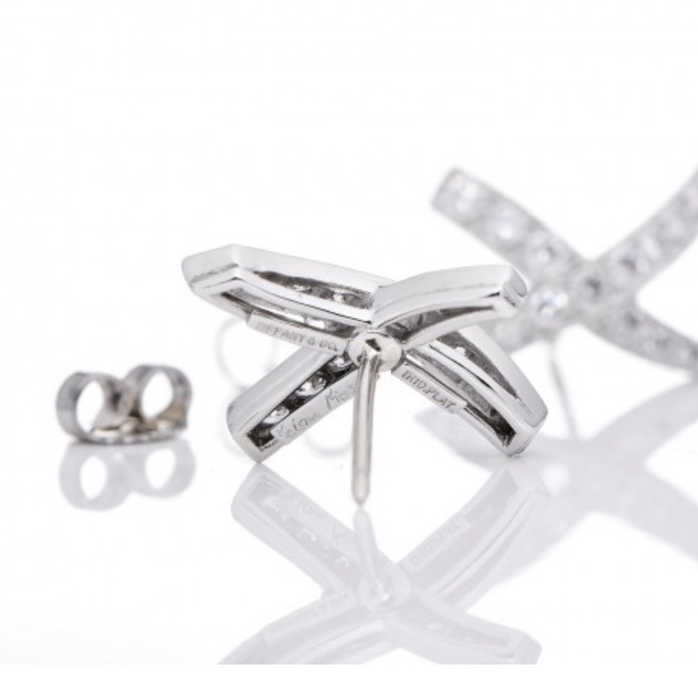 Tiffany & Co Platinum and Diamond Paloma Picasso Graffiti X earrings - Picture 3 of 5